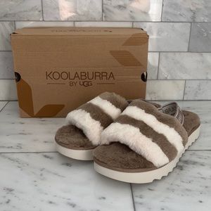 NIB Koolaburra by Ugg Fuzzn Platform Sandals
